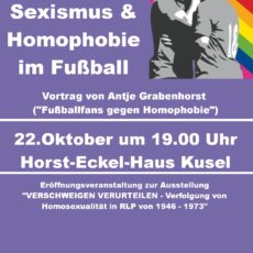 Rückblick Sexismus und Homophobie im Fußball 22.10.2018