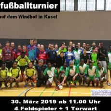 30. März 2019 – Hallenfußballturnier auf dem Windhof