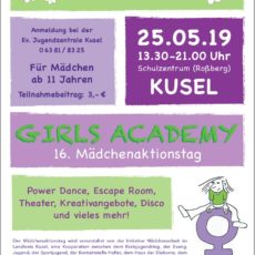 25.05.2019 – GIRLS ACADEMY