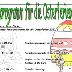 Ferienprogramm Ostern 2020 FÄLLT AUS